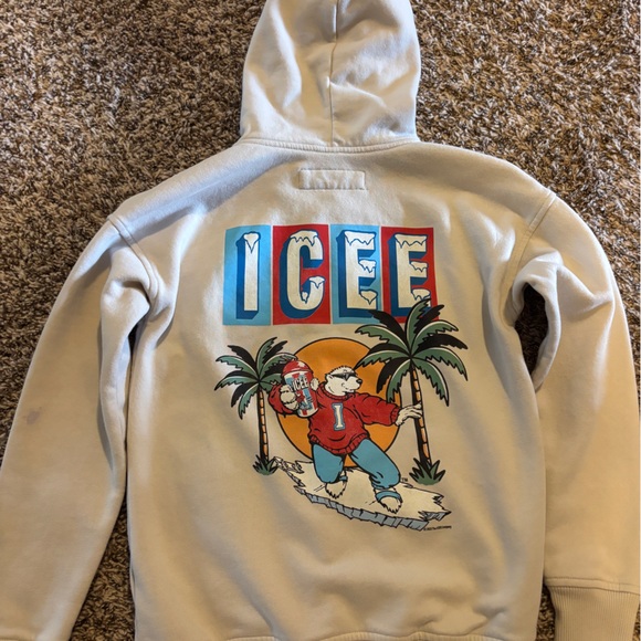 Abercrombie ICEE Kids Off-White Zip-Up Jacket, sz 11/12 - Picture 1 of 3